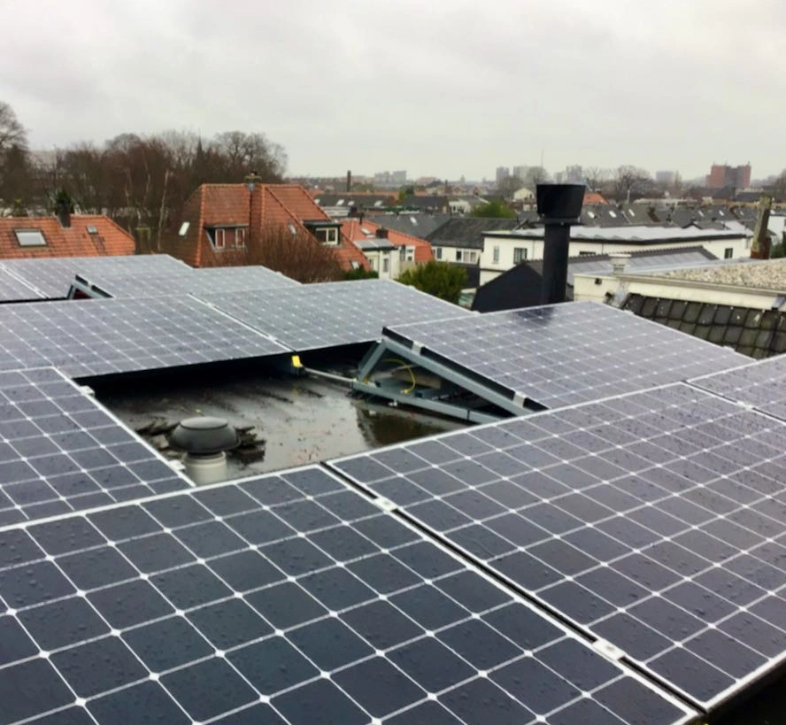 Vocht op zonnepanelen